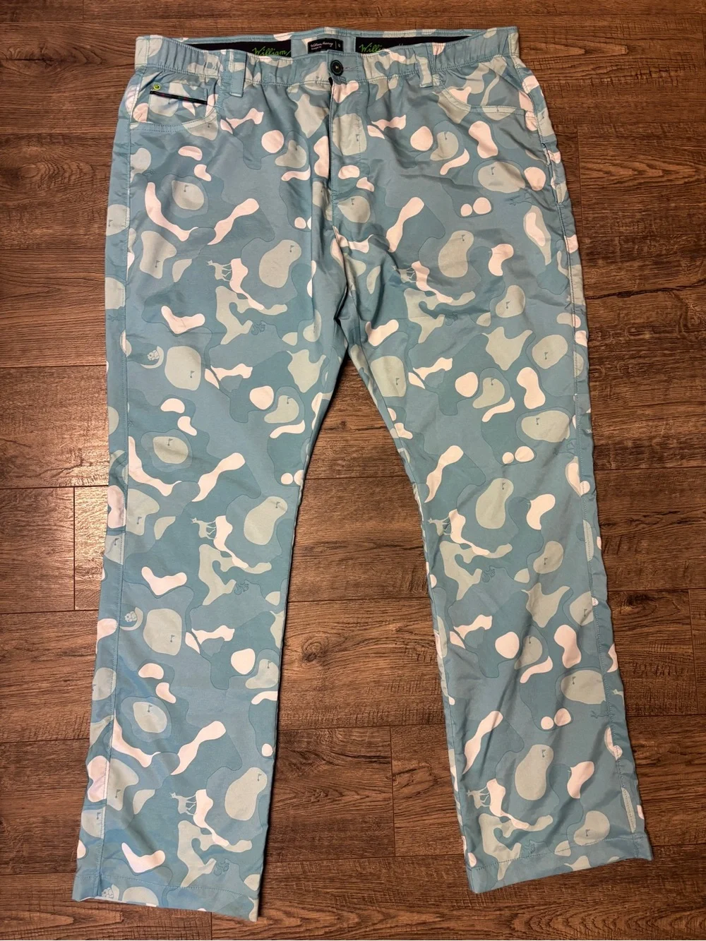 William Murray Pants Mens 40 Camo Straight Fit Golf Casual Stretch Lightweight